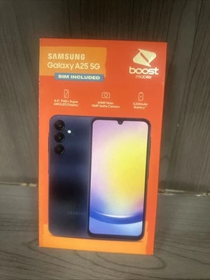 BOOST MOBILE SAMSUNG GALAXY A25 5G SM-A256E 6.5'' 6GB RAM/128GB 2.4 GHz NEW - Image 1 of 2