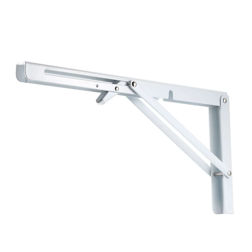 Folding Bracket 14" 350mm Shelf Table Desk Wall Mounted Support Long Release 2pc - Bild 1 von 4