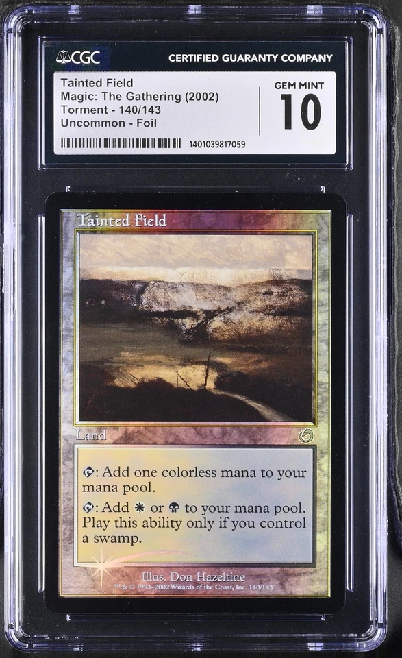 TAINTED FIELD Torment Foil U CGC 10 MTG [Nostalgium] - Image 1 of 2