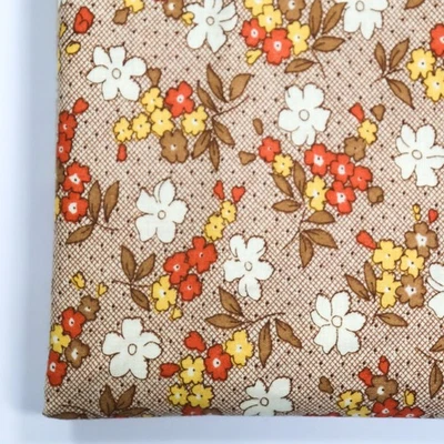 Tela de algodón acolchada Tía Grace Judie Rothermel BTHY media yarda floral marrón Foto 1 de 4