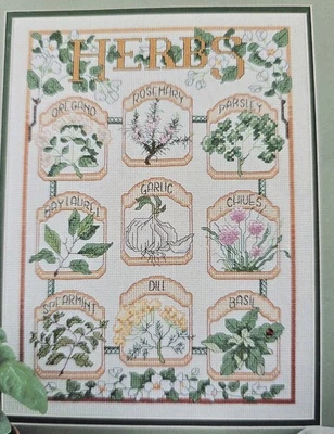 Herb Garden Counted Cross Stitch Pattern Kitchen Sampler Hernandez Leisure Arts  - Image 1 of 3