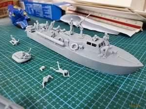 1/72 Japan WW II Torpedoboot Bausatz 23 Personen/Schnellboot/plus Rettungsboot 3D gedruckt - Bild 1 von 6