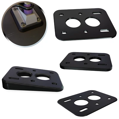 NOZZLEBOSS Skateboard Riser Pads Abstandshalter Shockpad Longboard Wedge Winkel 2mm 4mm 6mm