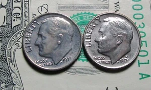 1971 P & D Roosevelt Dime Uncirculated - Picture 1 of 3
