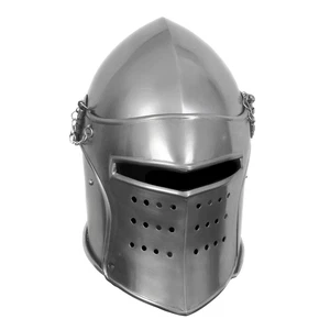 Casco medieval con visera de acero - Imagen 1 de 3
