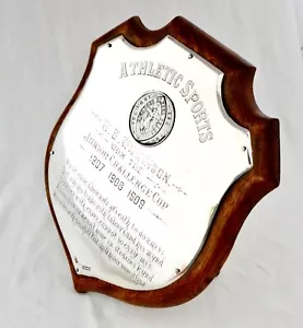 Scudo Trofeo Atletica Atletica Argento Massiccio. Richmond Grammar School Yorkshire 1907-09. - Foto 1 di 7