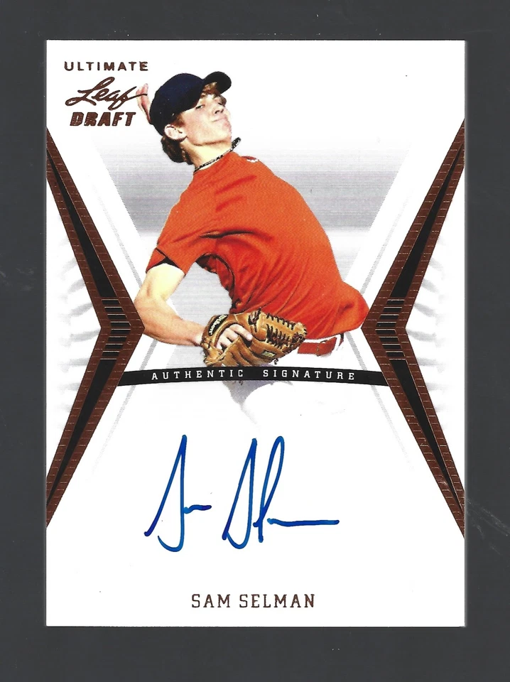 Sam Selman AUTOGRAPH Los Angeles Angels 2012 Leaf Ultimate Draft AUTO Baseball  - Image 1 of 1
