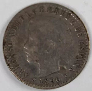 1896 (ESPAÑA-PUERTO RICO) 10 CENTAVOS (PLATA) --COLONIAL-- - Imagen 1 de 2