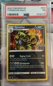 PSA 7 2022 Pokemon Go Tyranitar-Holo 043/078  - Picture 1 of 2