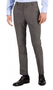 Tommy Hilfiger Men's Modern Fit Stretch Suit Dress Pants Brown 33 x 30 - Picture 1 of 3