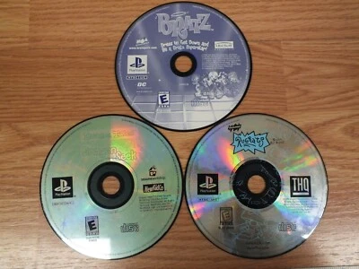 Lot of 3 PS1 Games Rugrats/Dragon Tales/Bratz *GAME DISC ONLY* - Image 1 of 2
