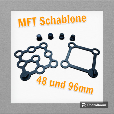 MFT Schablone Bohrschablone 96mm Festool Mult...