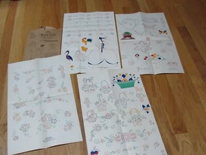 20er Jahre Sears Wassertran Farbtransfermuster zum Besticken Southern Belle usw. - Bild 1 von 12