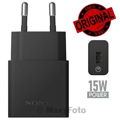 SONY CARICABATTERIE ORIGINALE PARETE CASA FAST CHARGING UCH10 15W BLACK 78B75AA - Immagine 1 di 4