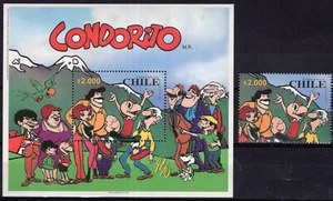CHILE, 2000, CONDORITO, MI # BL 45 + STAMP, MNH - Picture 1 of 1