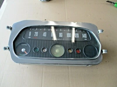 Opel Rekord P1 Chrom Tacho 140km/h Tachometer Temperaturanzeige Tankanzeige  - Bild 1 von 4