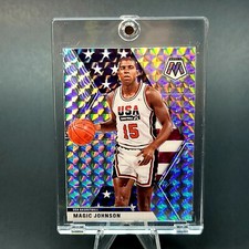 Magic Johnson PANINI SILVER HTF MOSAIC SP INSERT ALT JERSEY CARD -MINT -W/CASE