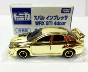 Takara Tomy Tomica Subaru WRX STI 4door gold plated from JAPAN NEW - Picture 1 of 2