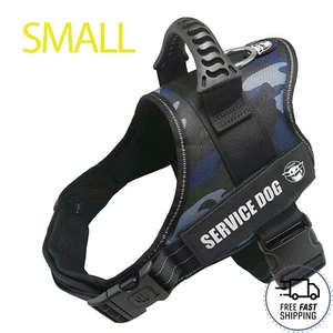 Dog Harness S Adjustable Reflective No Pull No Choke Outdoor Vest Service Pet NB - Picture 1 of 8