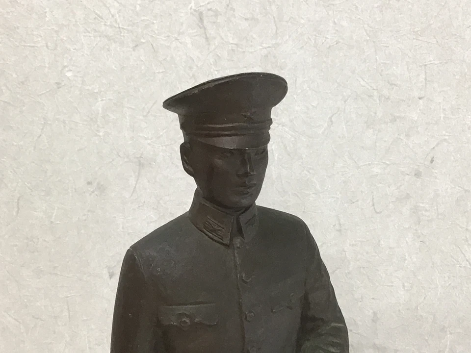 Y2409 ESTATUA Estatuilla Cobre Ejército Oficial Juvenil Militar Japón De Colección Antigua Foto 1 de 4