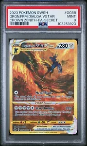 PSA 9 2023 POKEMON SWORD & SHIELD CROWN ZENITH GG68 FULL ART DIALGA VSTAR - Picture 1 of 2