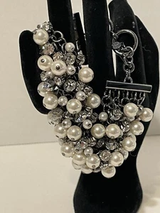 Premier Designs Schmuck verliebtes Armband Hämatit Glitzer Kunstperlen Strass - Bild 1 von 12