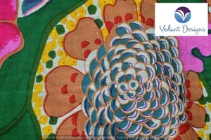 Indian Cotton Running Sewing Craft Floral Fabric Dressmaking 10 Yard - Picture 1 of 5