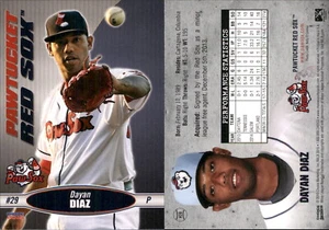 Dayan Diaz 2015 Choice Pawtucket Red Sox #20 RC Card Pawtucket Red Sox - Picture 1 of 1