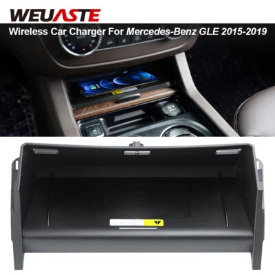 Cargador de coche inalámbrico consola central de carga rápida para Mercedes-Benz GLE 2015-19 Foto 1 de 4