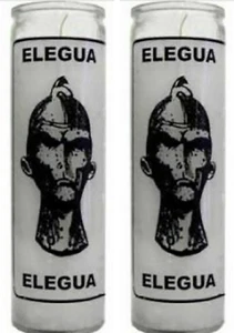 2 Veladoras Elegua 2 Gebetskerzen und religiöse Kerzen Eleggua 2er Pack - Bild 1 von 3