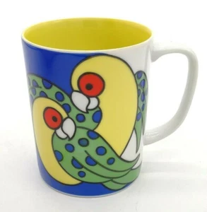 FITZ AND FLOYD Variations PARROTS Caribbean Kaffeetassen Glaswaren Tasse - Bild 1 von 8