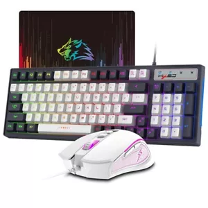 ATTACK SHARK x HXSJ V600 Wired Membrane Streamer Gaming Keyboard and Mouse Combo - Picture 1 of 11