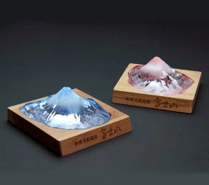 Fuji Briefbeschwerer Barium Kristallglas GSI Zustimmung zur Farbänderung Made in Japan - Bild 1 von 4