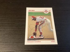1991 Line Drive # 633 Joe Hall Autograph Signed Card Vancouver Canadians