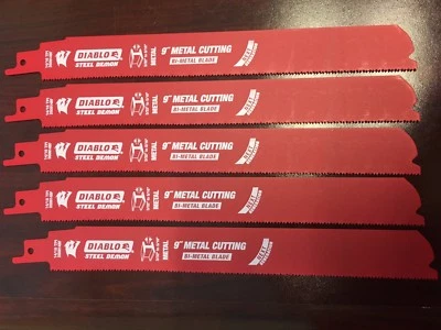 10PK  Freud DS0914BF Diablo Demon 9-Inch 14/18-TPI Metal Reciprocating Saw Blade - Image 1 of 2