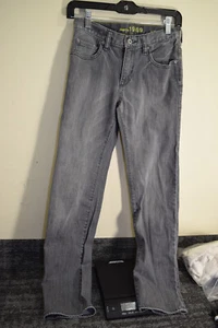 Gap Kids 1969 Denim 5 Pocket Regular STRAIGHT Jeans GIRLS BOYS 14 28x29 Gray - Picture 1 of 21