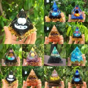 5cm Heilung Reiki Pyramide Kugel Chakra Energie Quarz Kristall Natur Orgonit - Bild 1 von 54