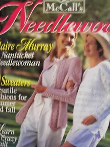 Vintage ~ McCall's Needlework ~ Pattern Pamphlet/ Book Only ~ August 1995 - Picture 1 of 1