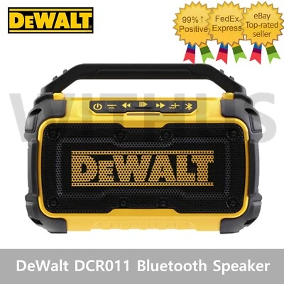 DeWalt DCR011 12V/20V/60V XR Premium Bluetooth Speaker Bare Tool *No Battery*_ - Image 1 of 4