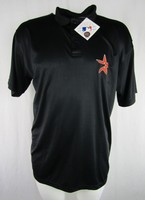 Houston Astros Men's Black Big & Tall Majestic Embroidered Polo Shirt MLB 