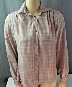 70s Vintage Florence Alper for Neiman Marcus size 10 Blouse Shirt 718l33cb2 - Bild 1 von 4