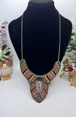 Collar de cuentas de varios colores para dama, bisutería a la venta Foto 1 de 4