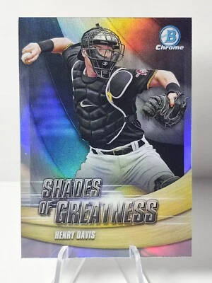 2022 Bowman Chrome Henry Davis Shades of Greatness #SG-3 Pittsburgh Pirates  - Image 1 of 2
