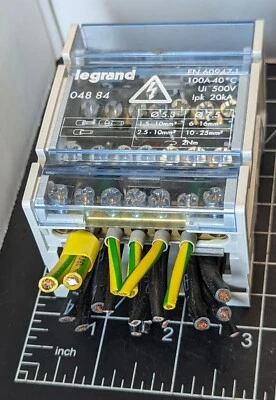 Legrand 048 84 Modular Distribution Block 4 Pole 100A WORKING PULL [B1S3] - Image 1 of 4