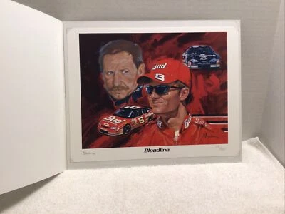 Impresión de línea de sangre Dale Earnhardt Sr. & Jr. 618/4000 de R. Tamenbamm Foto 1 de 4