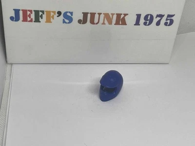 Motorcycle Moto Cross Action Figure helmet blue for 5 inch figure READ - Image 1 of 4