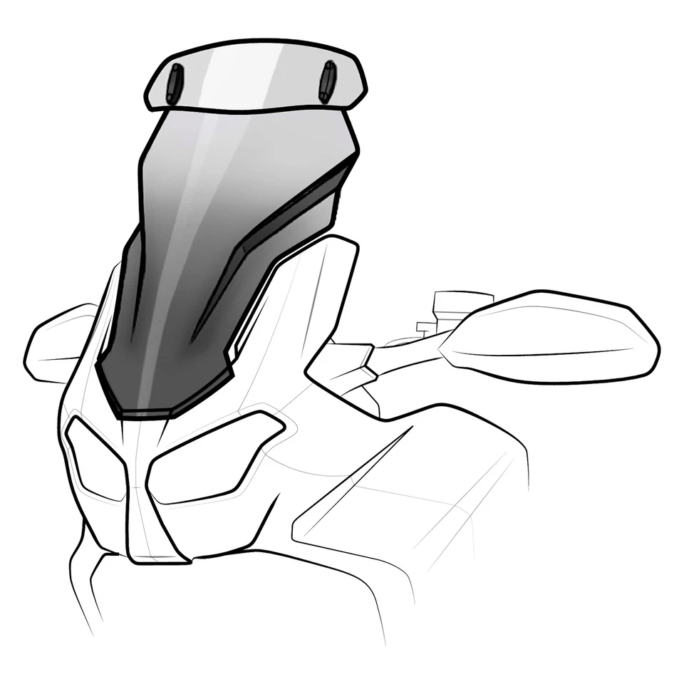 For Yamaha FZ1 2006-2009 Puig Touring Windshield w Visor Foto 1 de 1