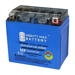 Mighty Max YTX5L-BS GEL Battery for Motocycle ATV Snowmobile Mower PWC - Picture 1 of 6