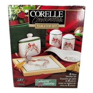 Corelle Koordinaten Calloway Urlaub Tischplatte Set 6 Stück Neu in offener Verpackung Vintage - Bild 1 von 7