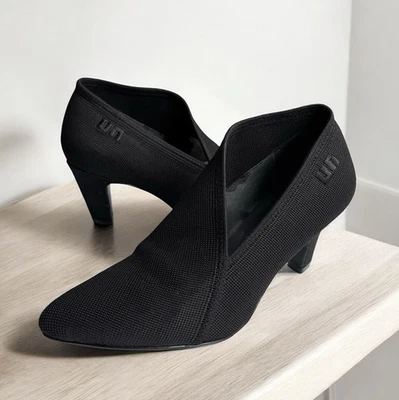 Botines United Nude para mujer 6,5 negros tejidos tacón bajo Foto 1 de 4